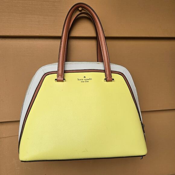 Kate Spade Patterson Drive Colorblock Medium Dome Satchel Bag. Stained. No Strap - Picture 1 of 13